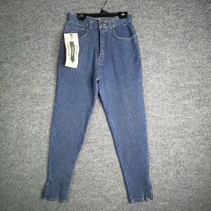 Vintage Jeanjer High Waist Jeans‎ Stretch Tapered Ankle Zip Size 7 Cotton Rare